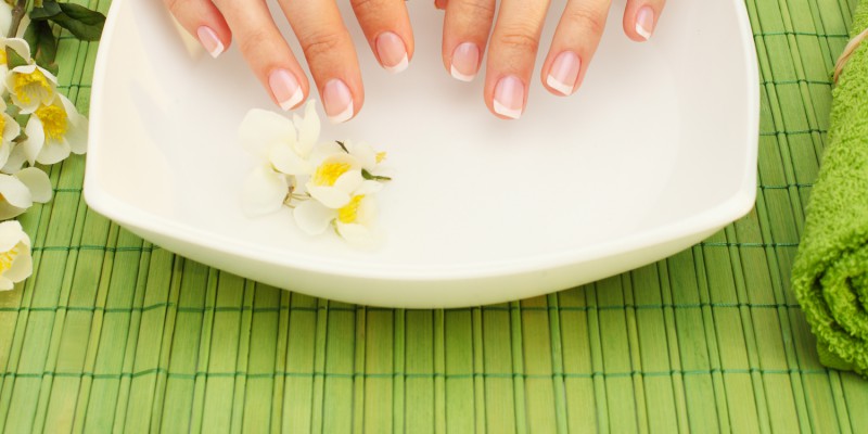 Hands spa – manicure in  beauty salon